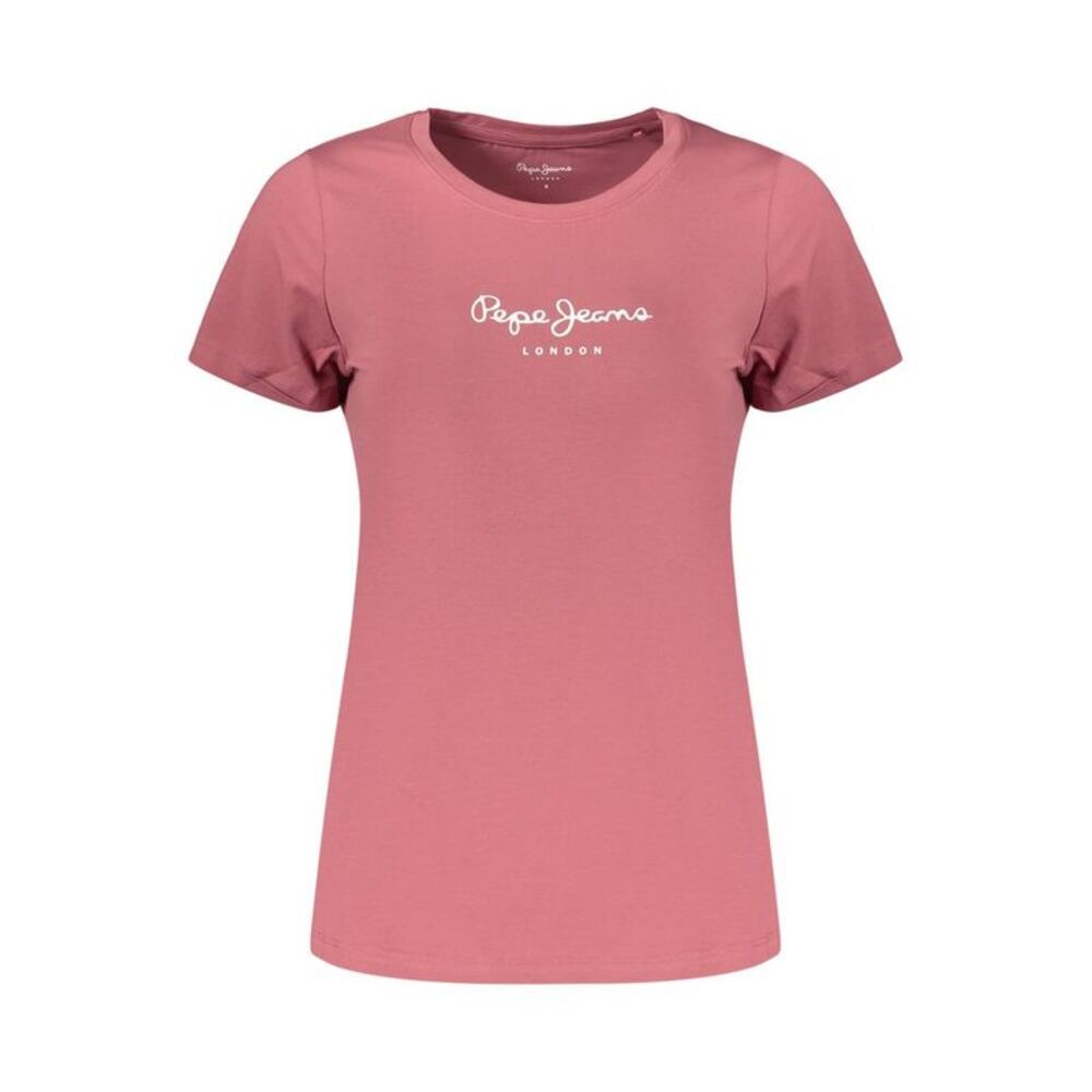 Pepe Jeans Pink Cotton Women's Women's T-Shirt